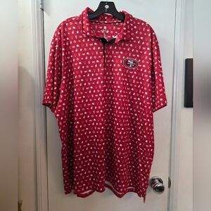 Antigua Red San Francisco 49ers Polo Shirt